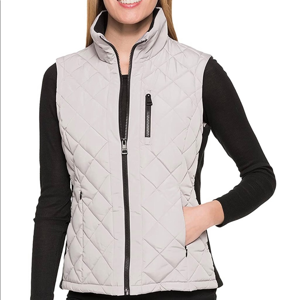 White Quilted Winter Vest ❄️